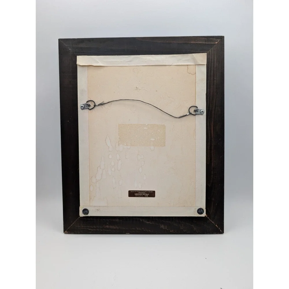 1978‎ University of Colorado Buffalo Sterling Silver SilverScene Framed Wall Art